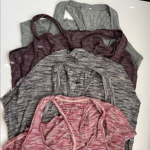 4x M pairs of Lululemon tank tops (bundle)